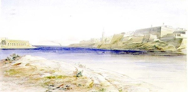 Valletta, Malta od Edward Lear