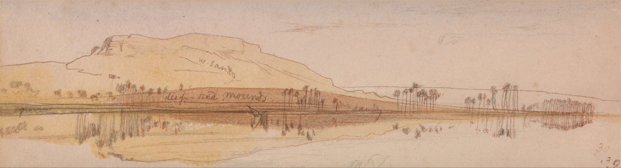 Pohled na Nil od Edward Lear