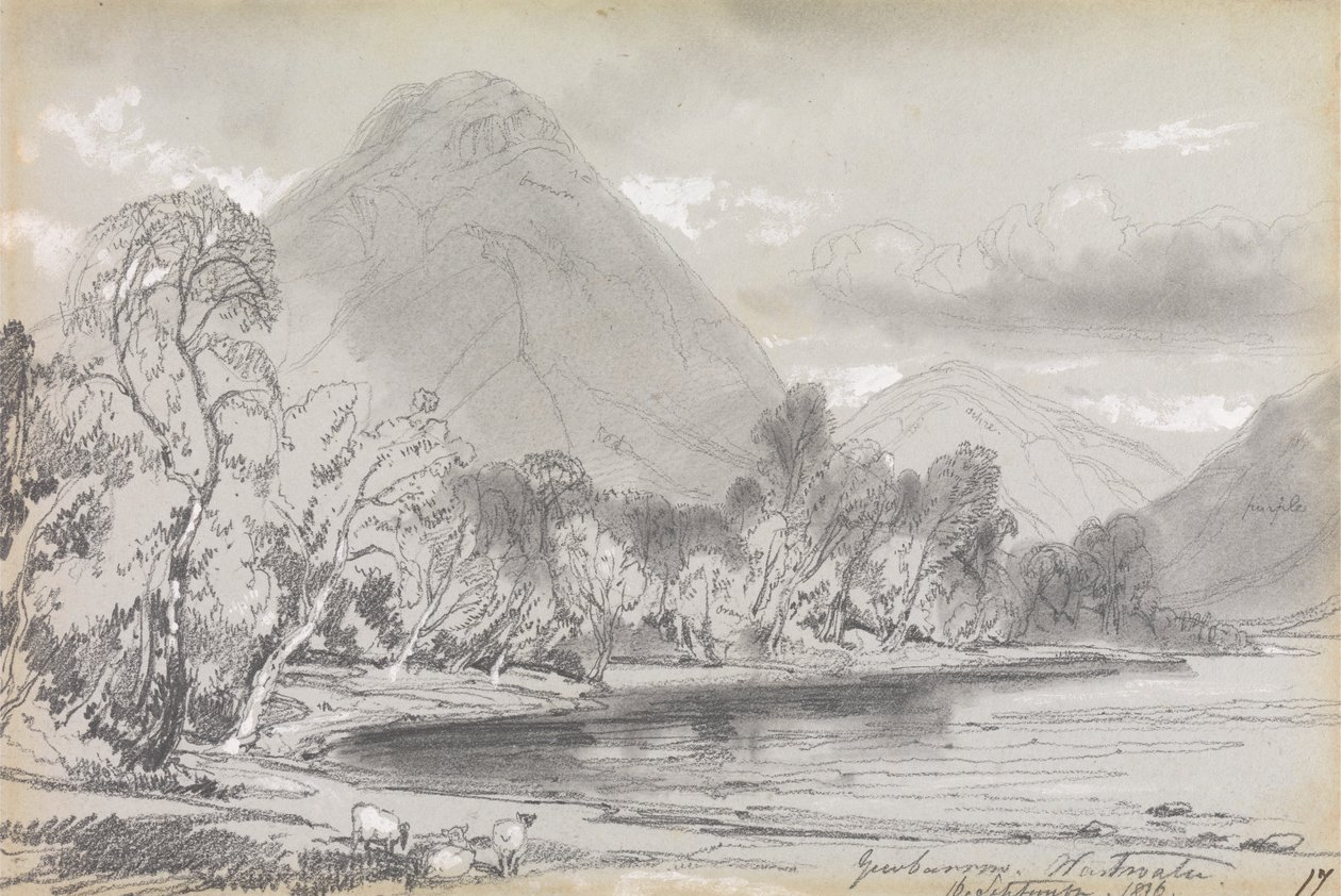 Yewbarrow, Wastwater, 16. září 1836 od Edward Lear