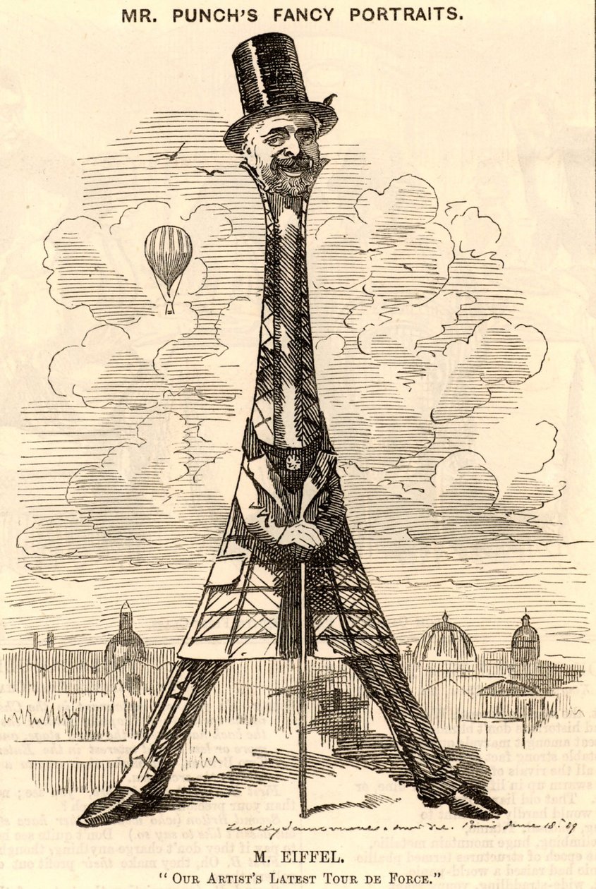 "" (Alexandre) Gustave Eiffel (1832-1923) francouzský stavební inženýr od Edward Linley Sambourne
