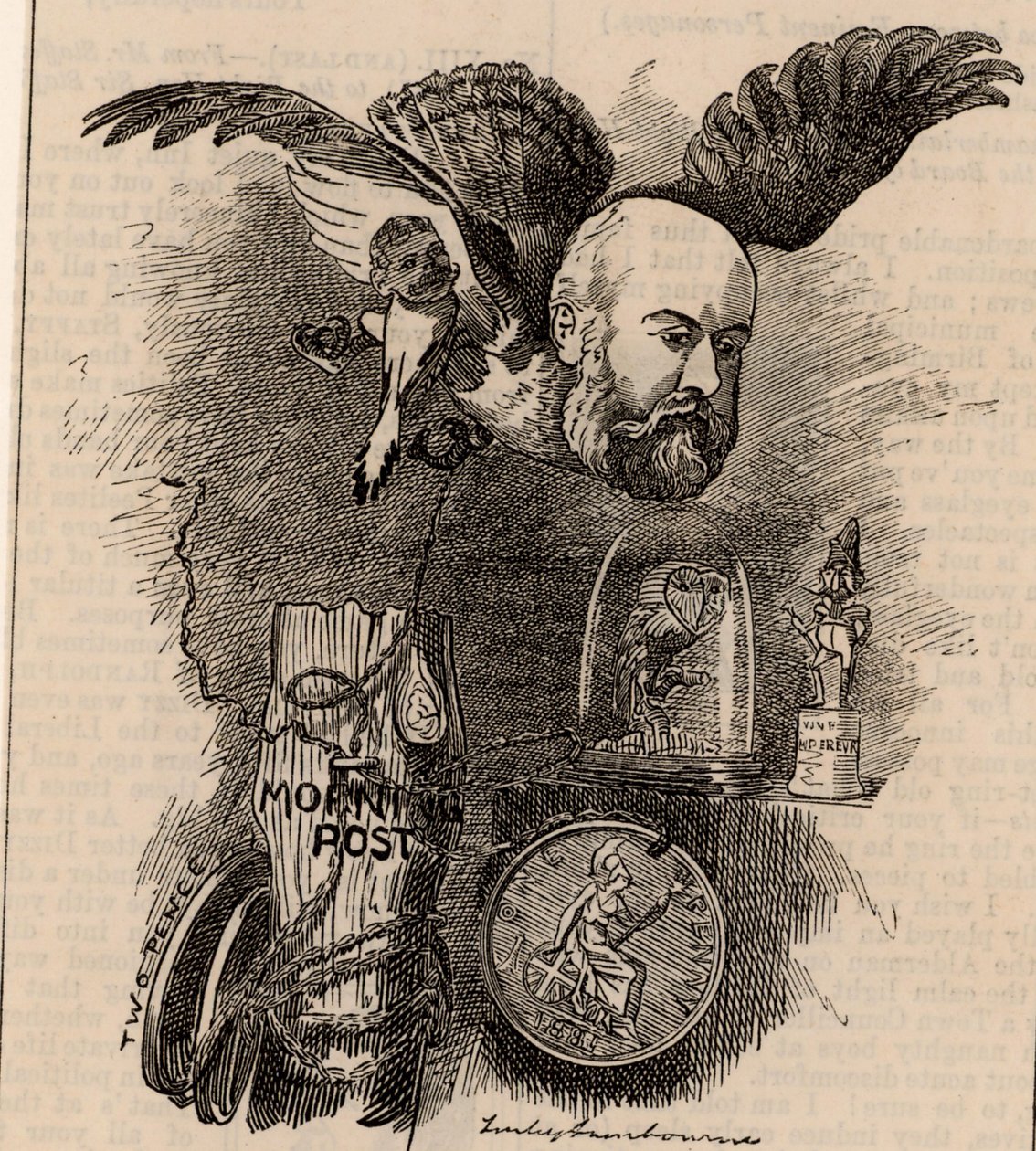 Algernon Borthwick, první baron Glenesk (1830-1908) od Edward Linley Sambourne