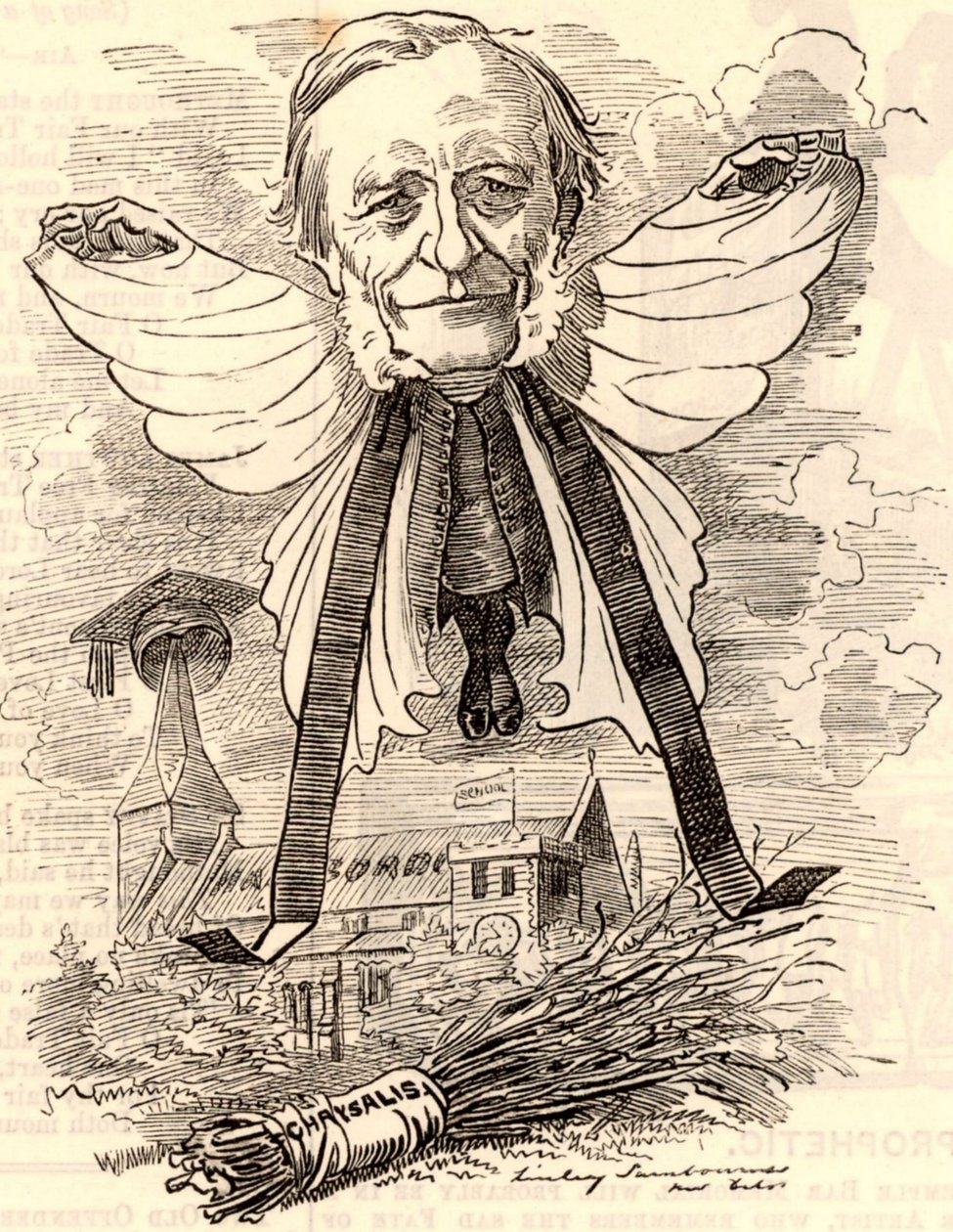 Karikatura George Granville Bradley od Edward Linley Sambourne
