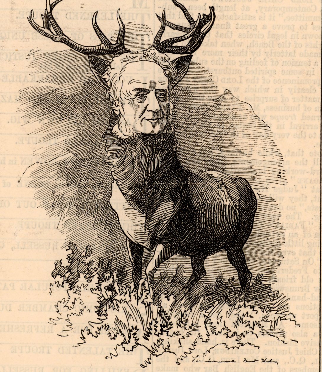 Karikatura Waltera Francise Scotta od Edward Linley Sambourne