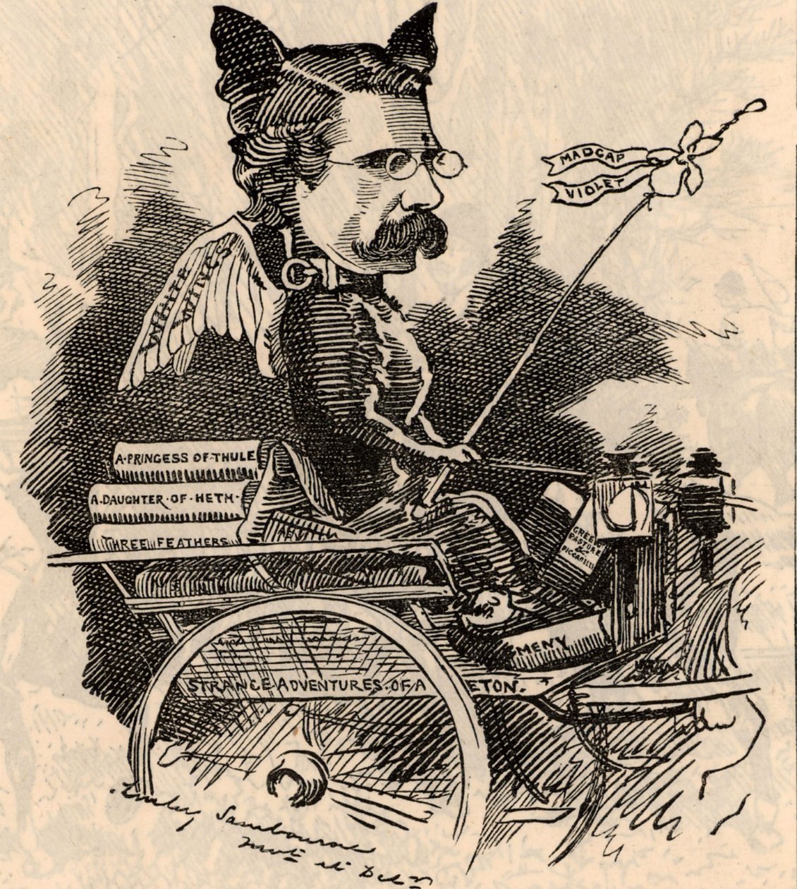 Karikatura Williama Blacka od Edward Linley Sambourne