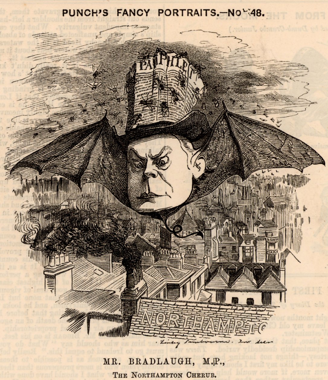 Charles Bradlaugh (1833-1891) od Edward Linley Sambourne