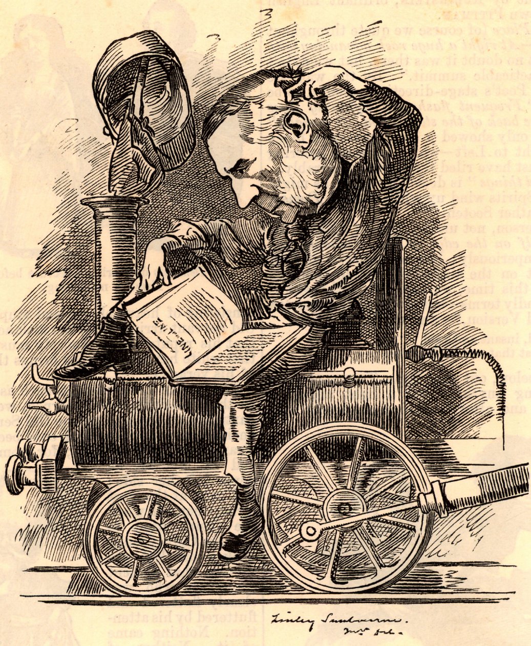 Edward William Watkin (1819-1901) od Edward Linley Sambourne