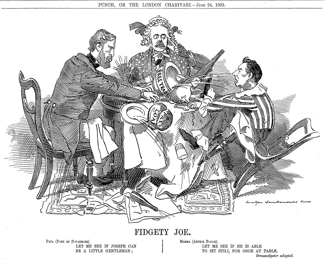 Nervózní Joe, 1903 od Edward Linley Sambourne