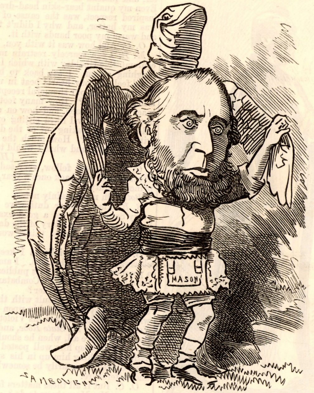 John Ellis tančí s želvou od Edward Linley Sambourne