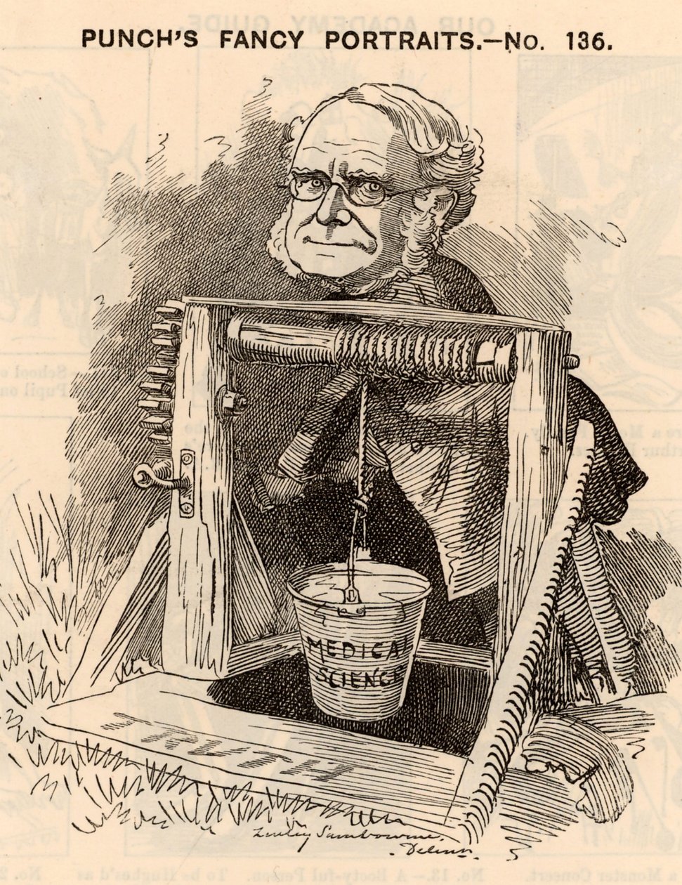 Thomas Spencer Wells (1818-1897) od Edward Linley Sambourne