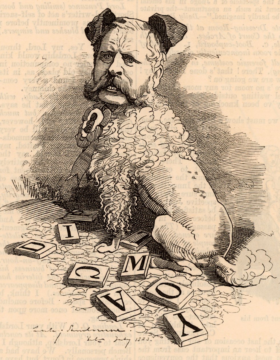 William Henry Waddington (1826-1894) od Edward Linley Sambourne