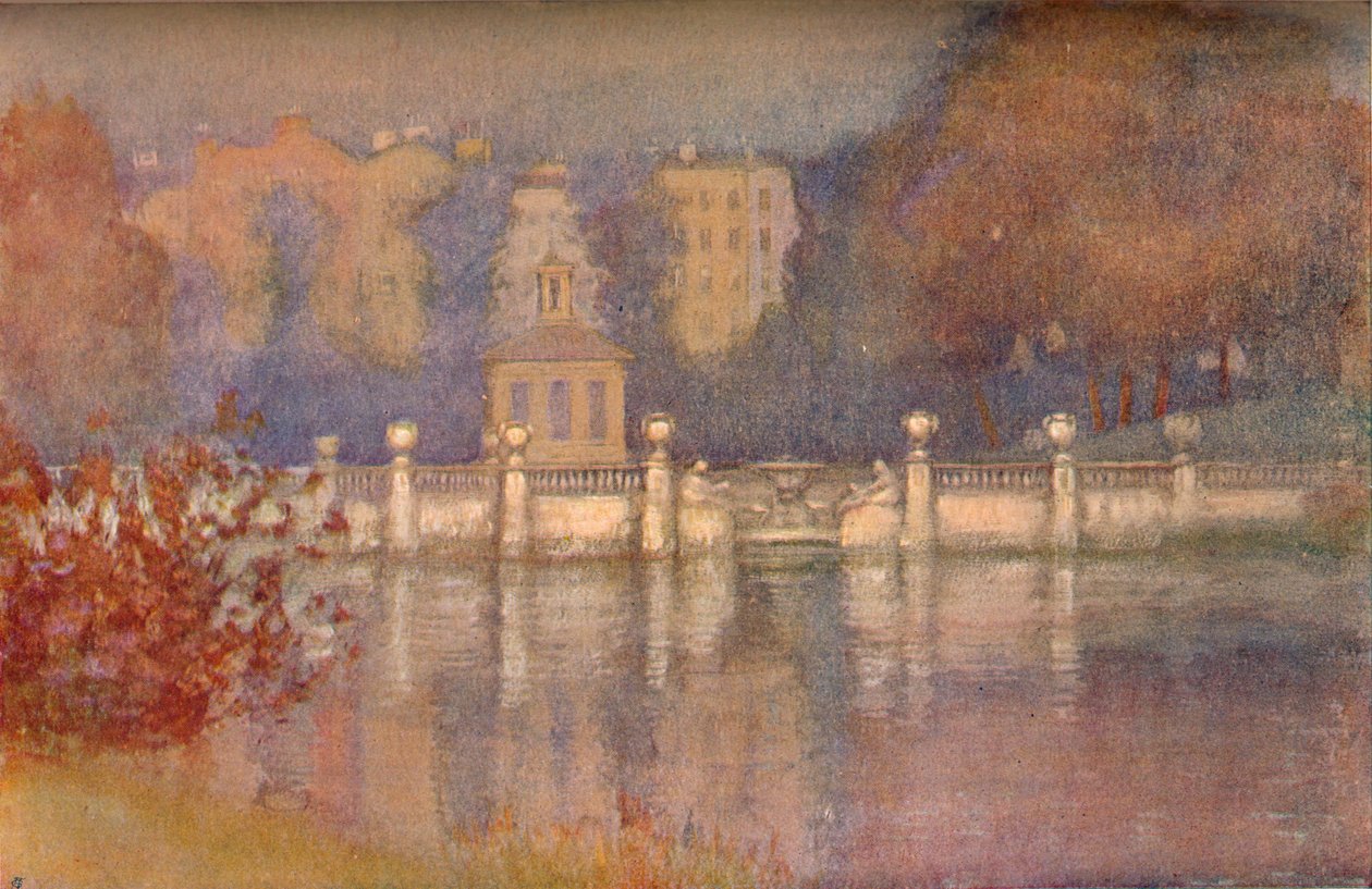The Serpentine, Hyde Park, c1911 od Edward Louis Lawrenson