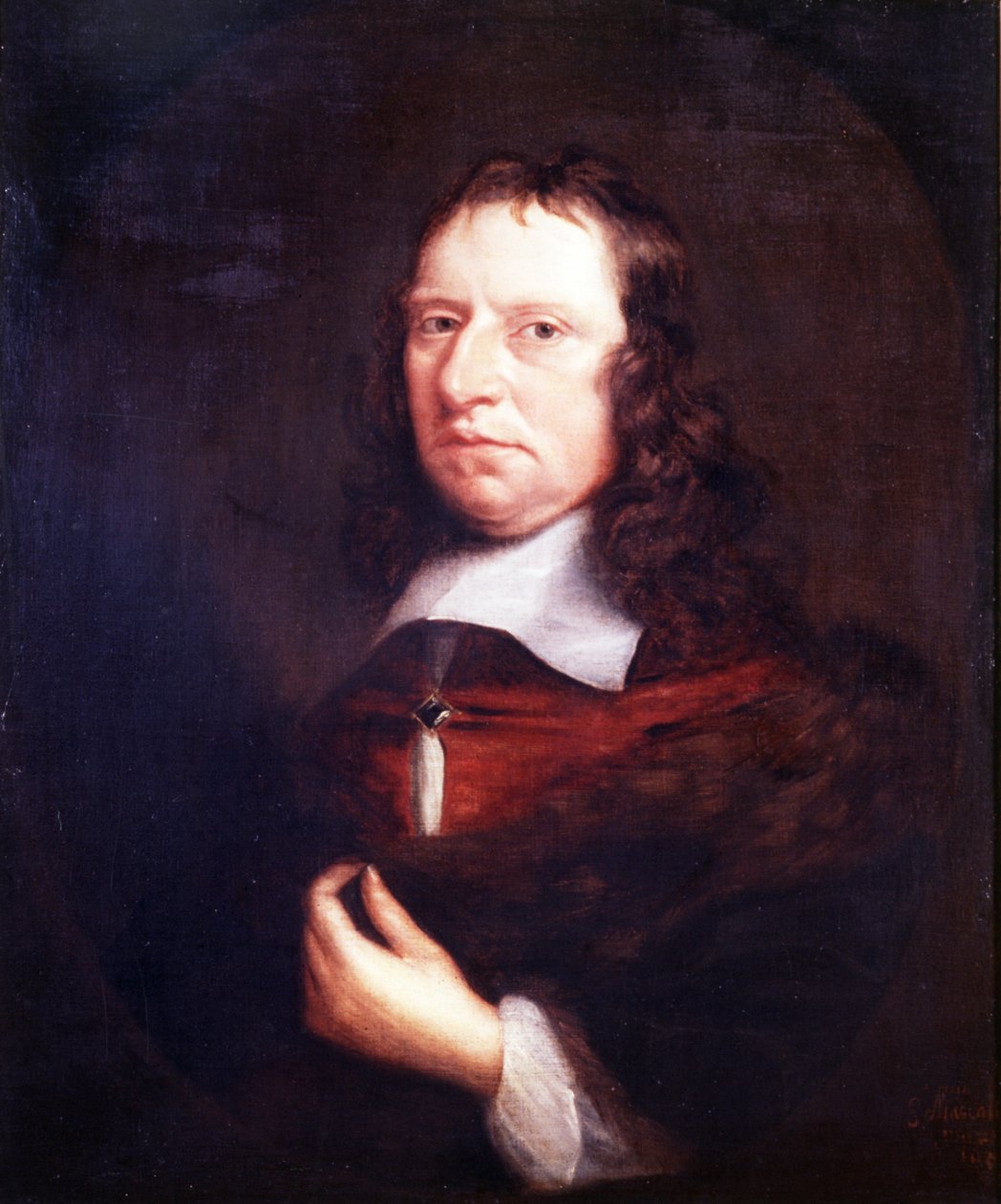 Portrét gentlemana, cca 1655-58 (olej na plátně) od Edward Mascall