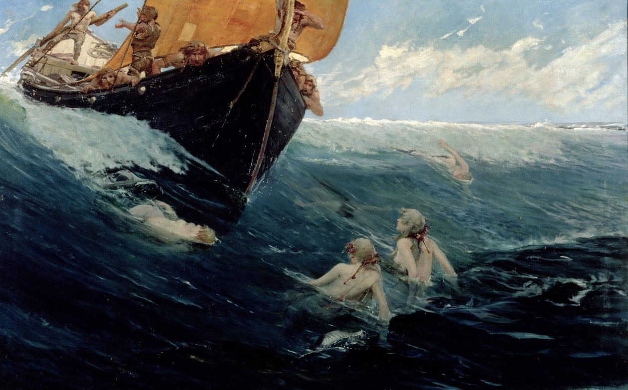 Skála mořské panny od Edward Matthew Hale