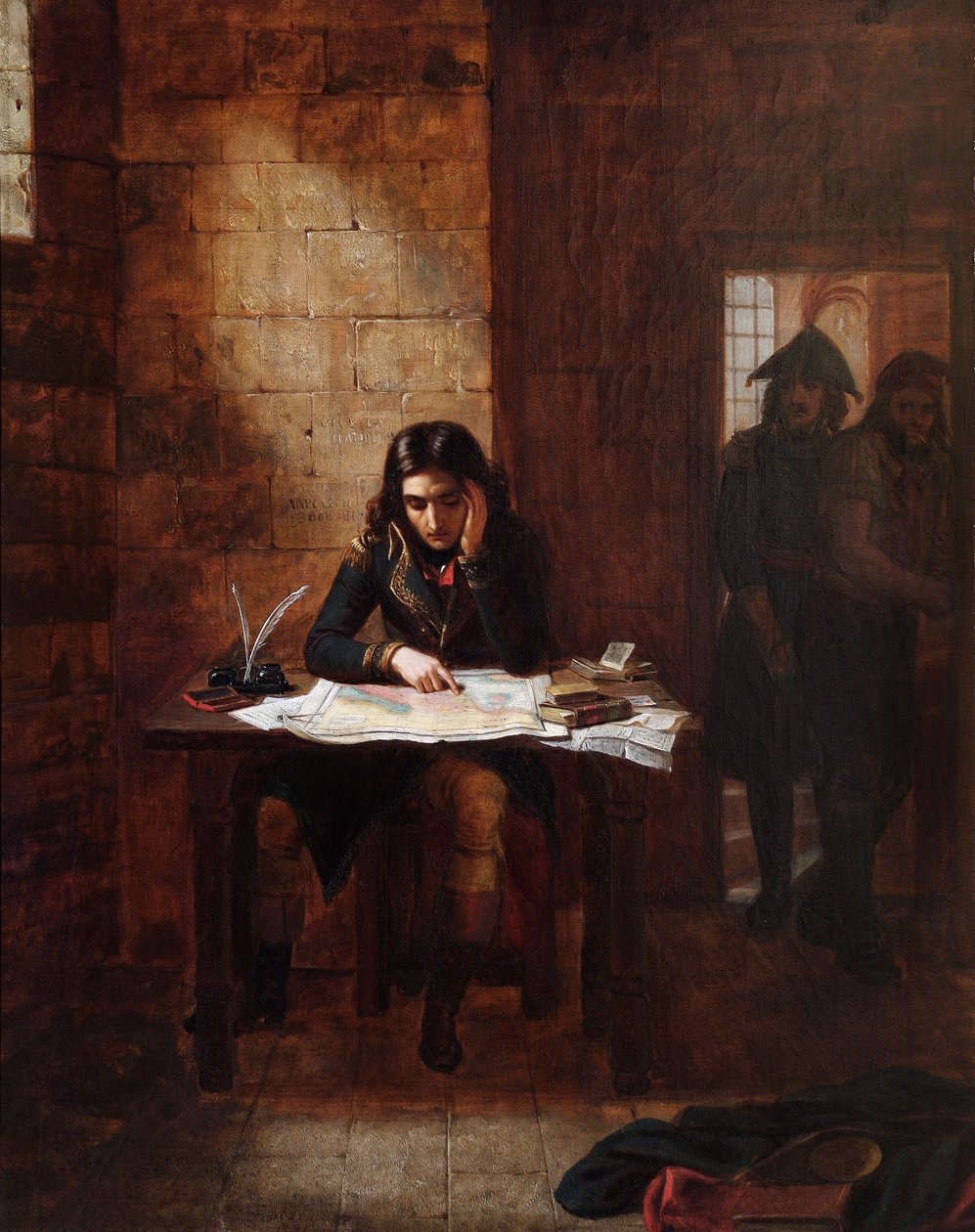 Napoleon ve vězení v Nice v roce 1794 od Edward Matthew Ward