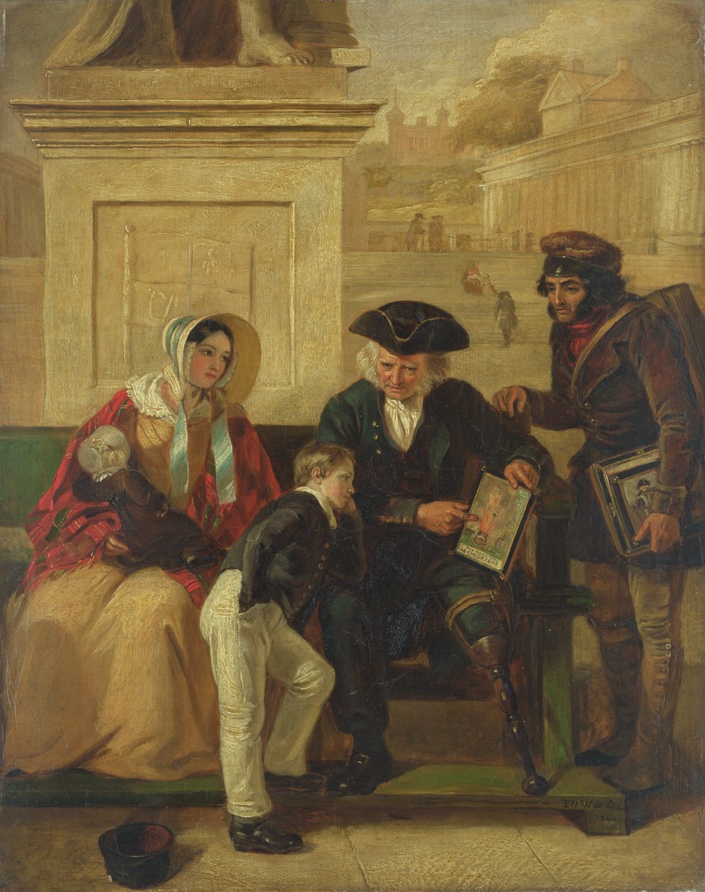 Veterán z Aboukiru, 1844 od Edward Matthew Ward