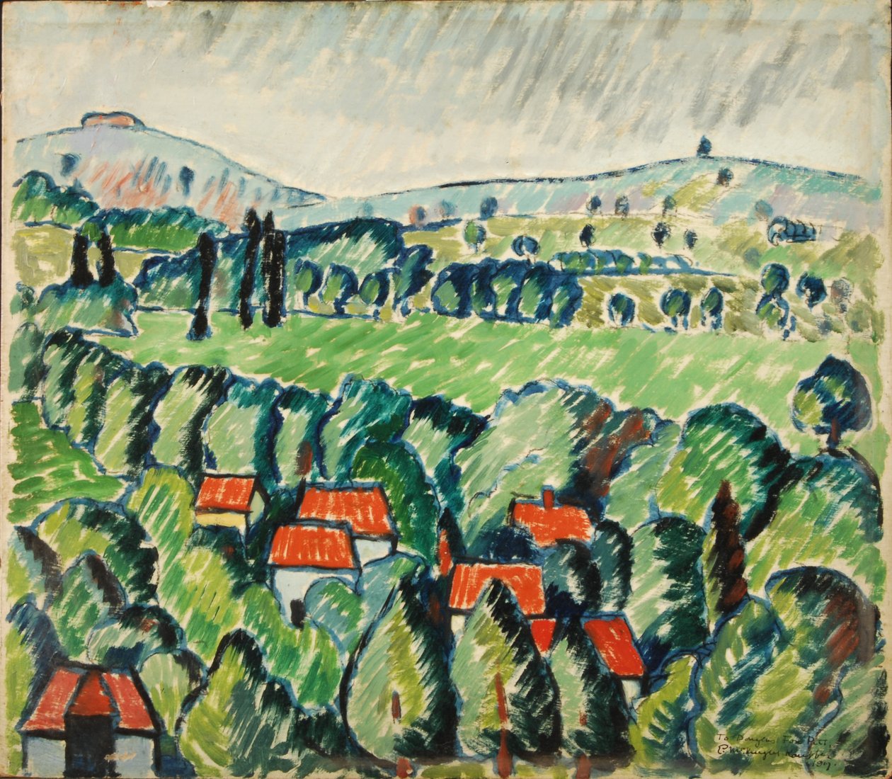 Berkshire Landscape od Edward McKnight Kauffer