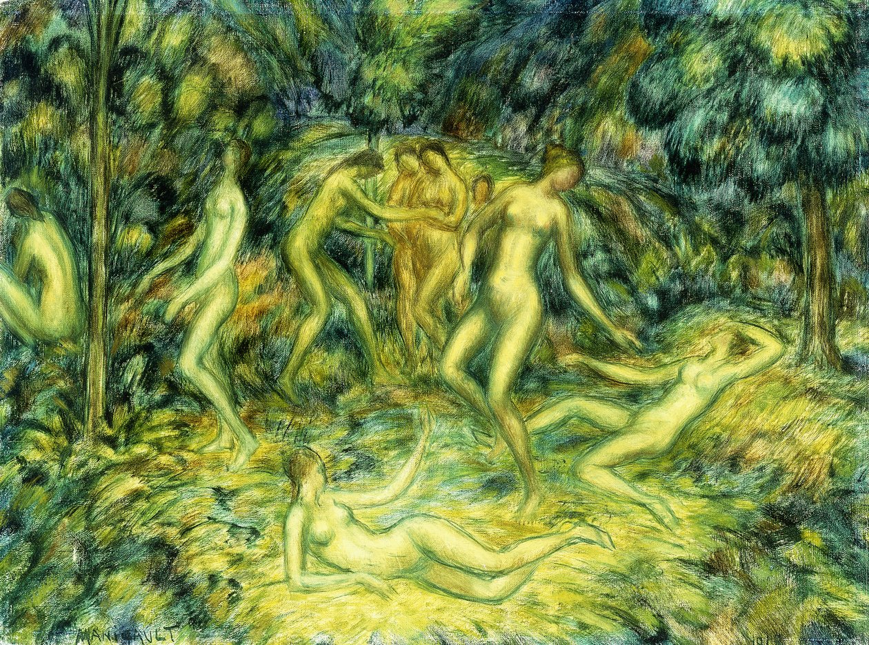 Tanec nymf, 1918 od Edward Middleton Manigault