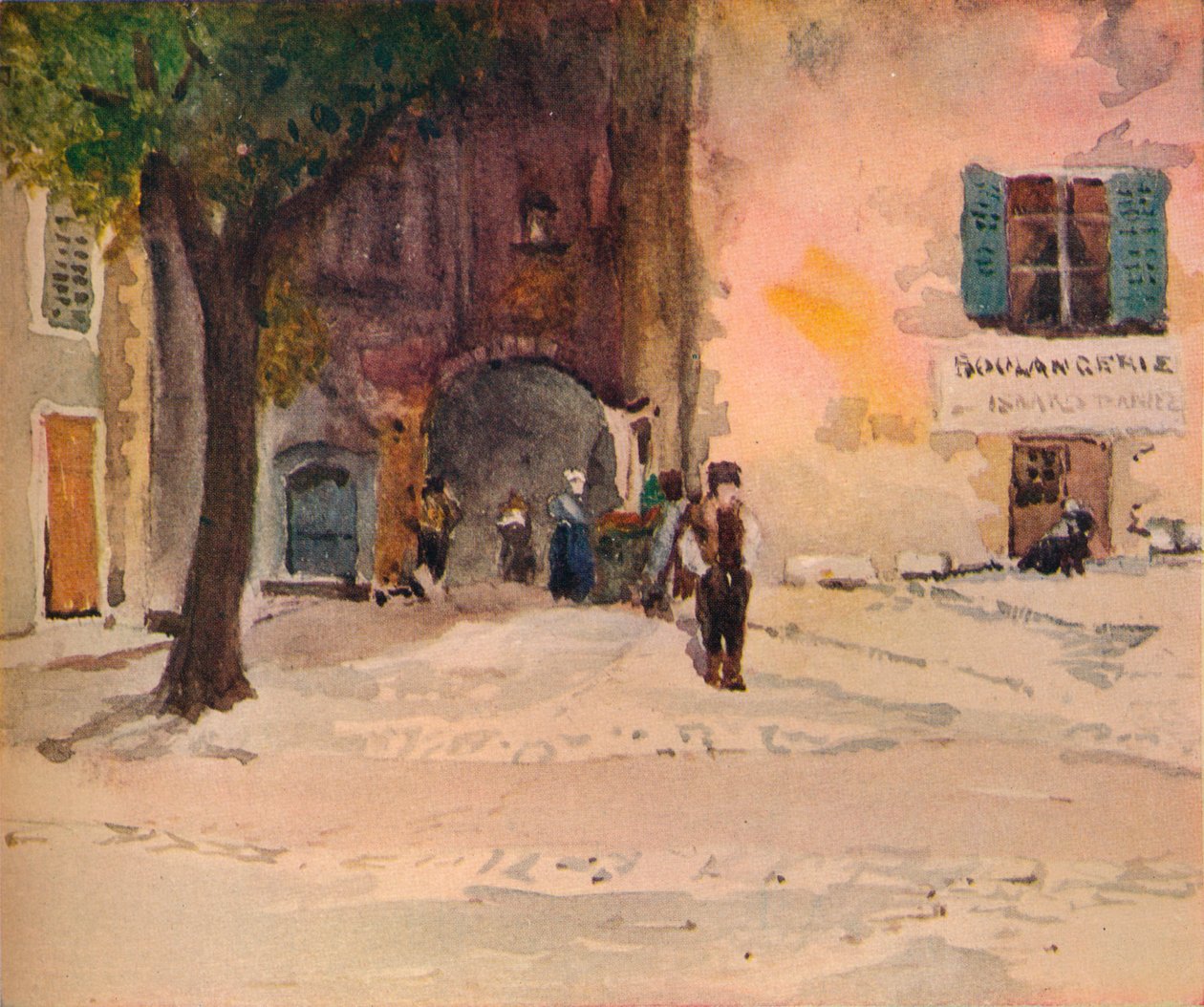 Brána, Tourettes, Provence, c1899 od Edward Millington Synge