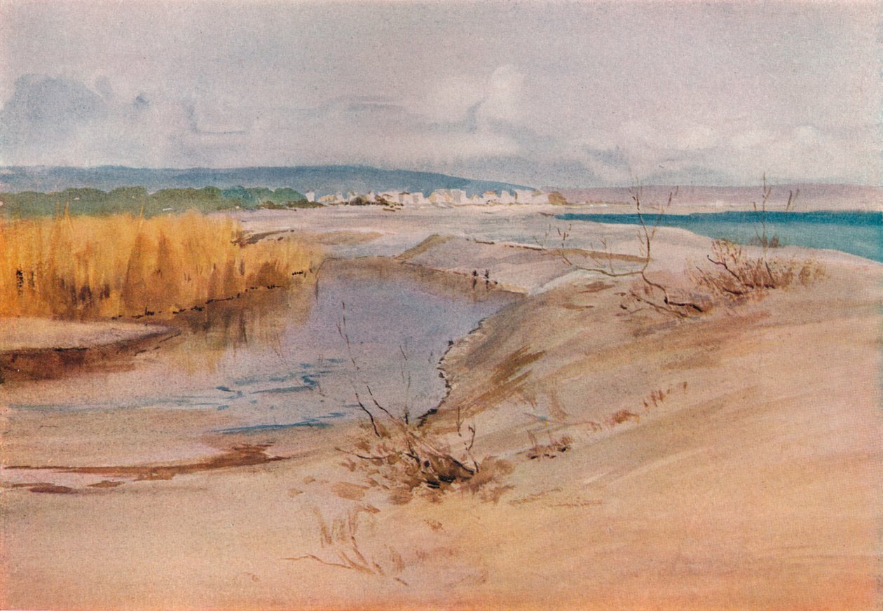 Pohled na Cagnes, c1899 od Edward Millington Synge