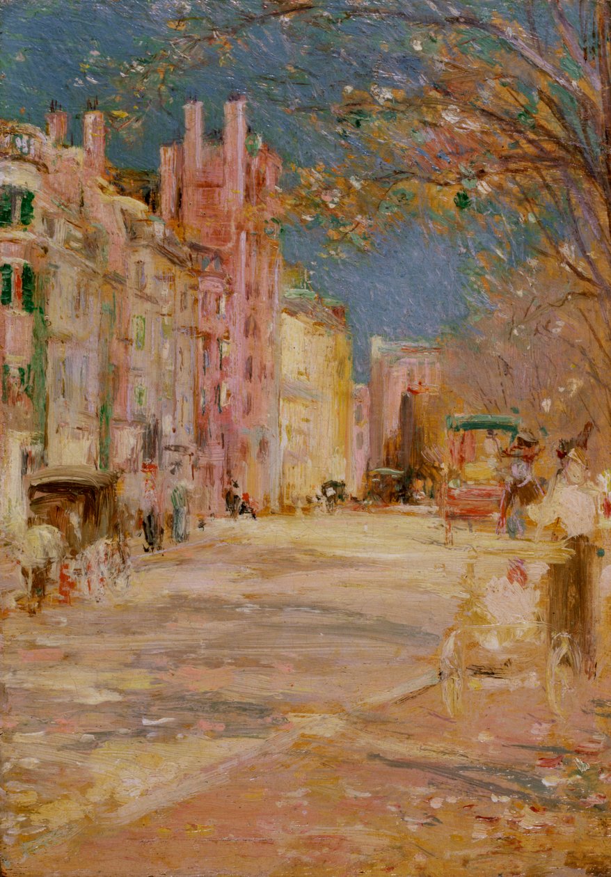 Pouliční scéna v Bostonu (Boston Common) od Edward Mitchell Bannister