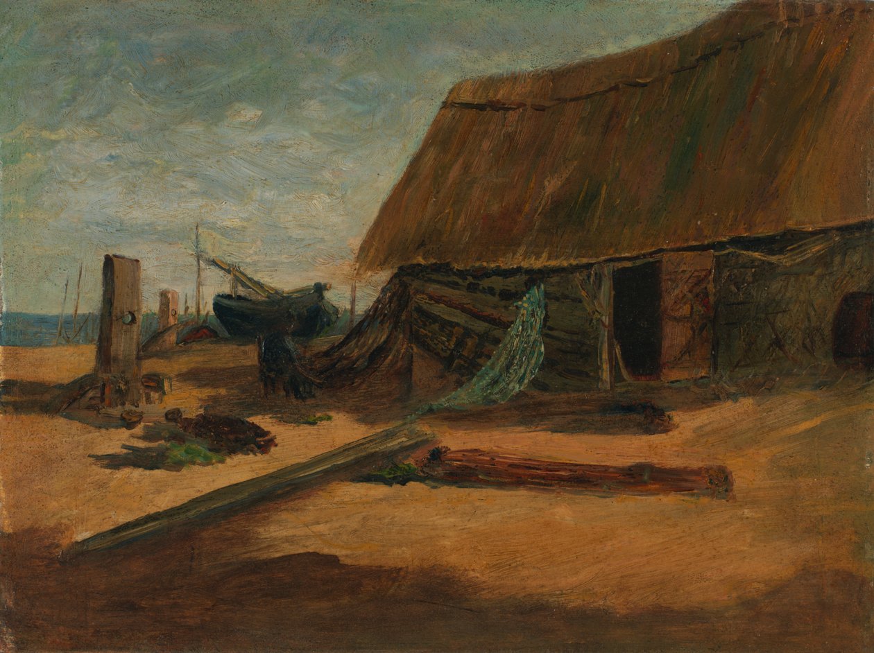 Rybářské boudy od Edward Mitchell Bannister