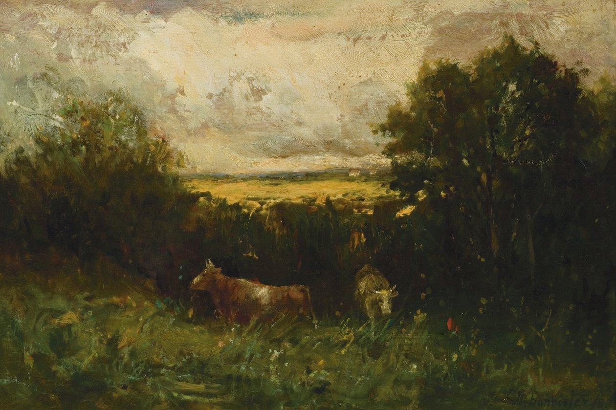 Krajina s dobytkem od Edward Mitchell Bannister