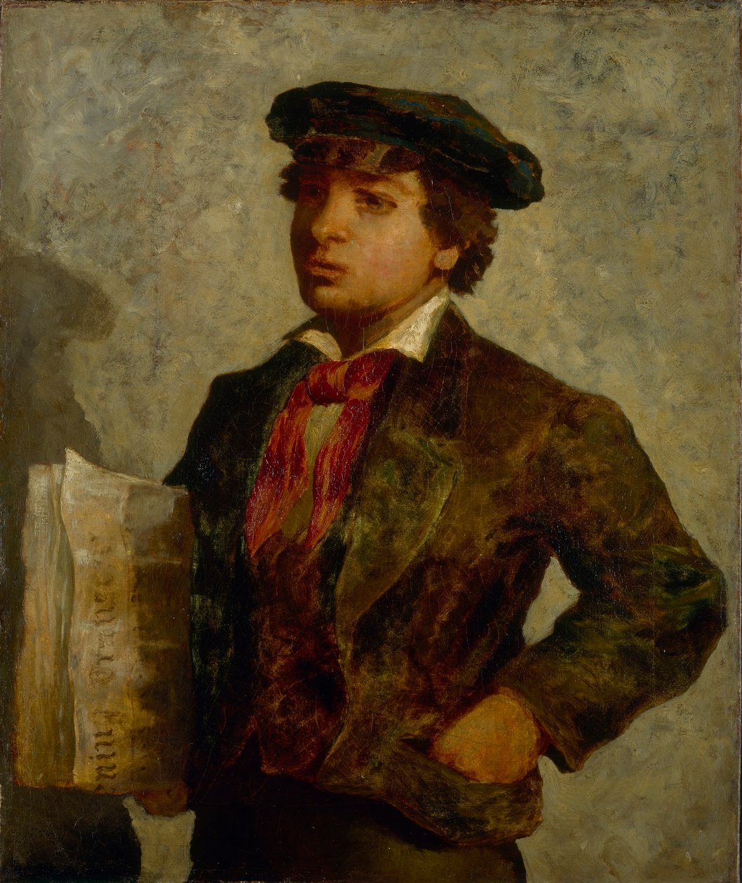 Novinový chlapec od Edward Mitchell Bannister