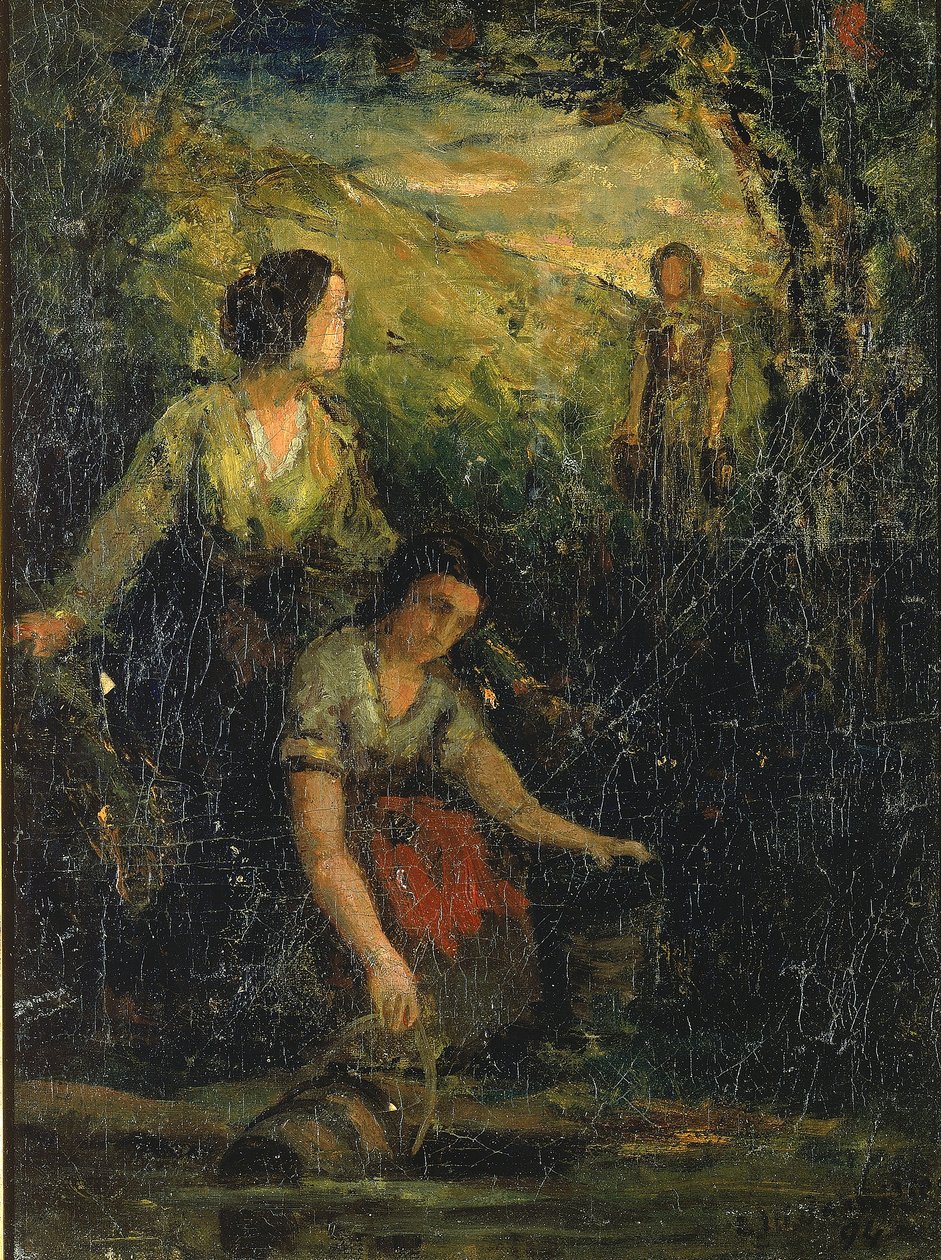 Bazén s pitnou vodou (tři ženy u vody) od Edward Mitchell Bannister
