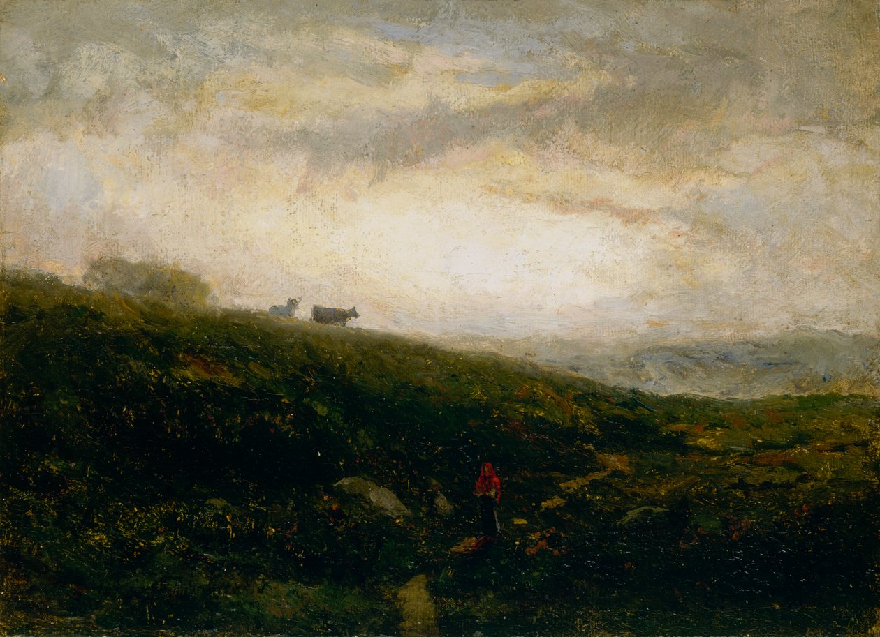 Krávy bez názvu sestupují z kopce, 1881. od Edward Mitchell Bannister