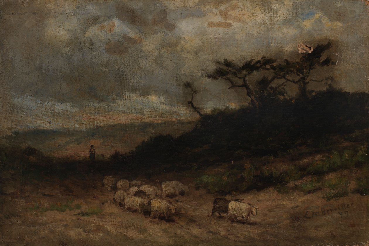Pastýř s ovcemi bez názvu, 1877. od Edward Mitchell Bannister