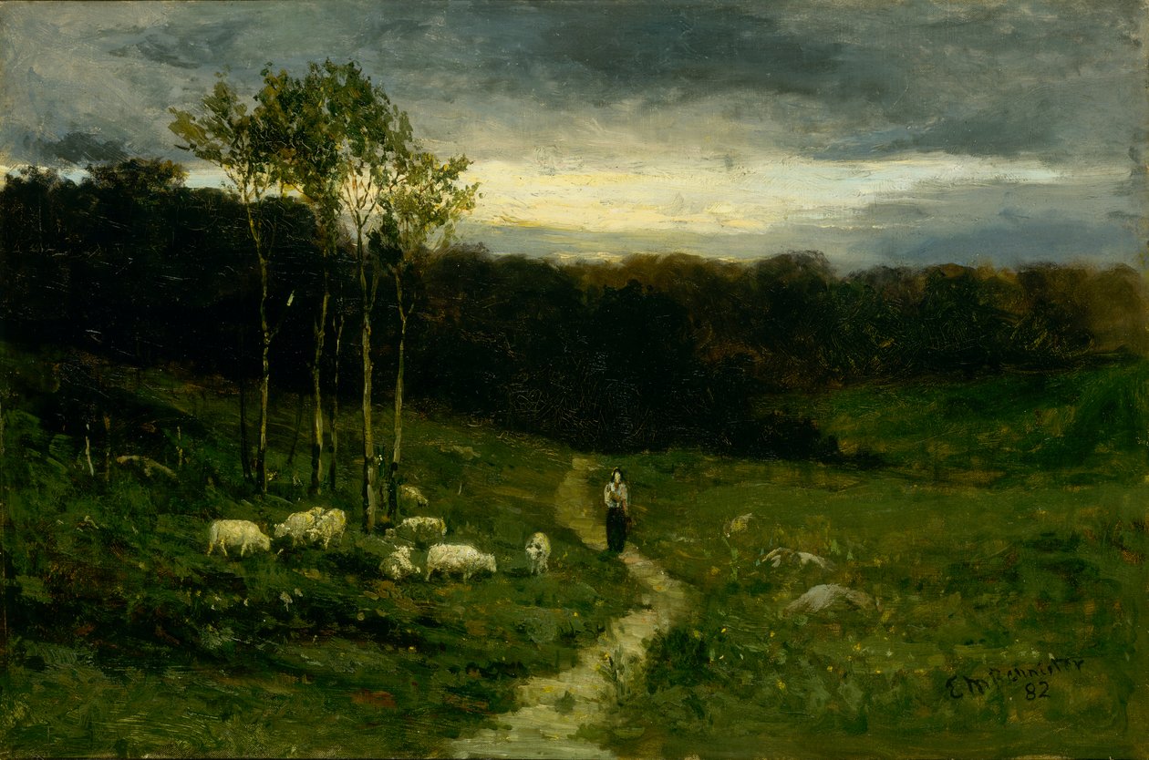Žena kráčí po cestě, 1882. od Edward Mitchell Bannister