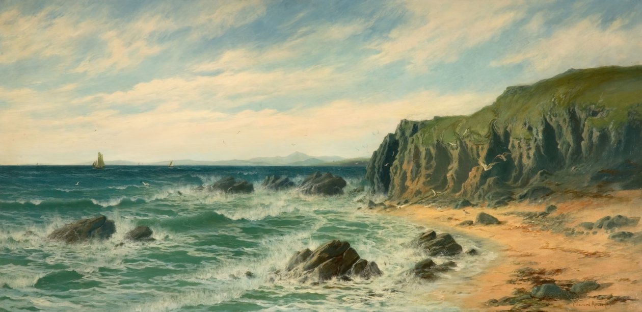 Pobřežní scéna, 1887. od Edward Moore