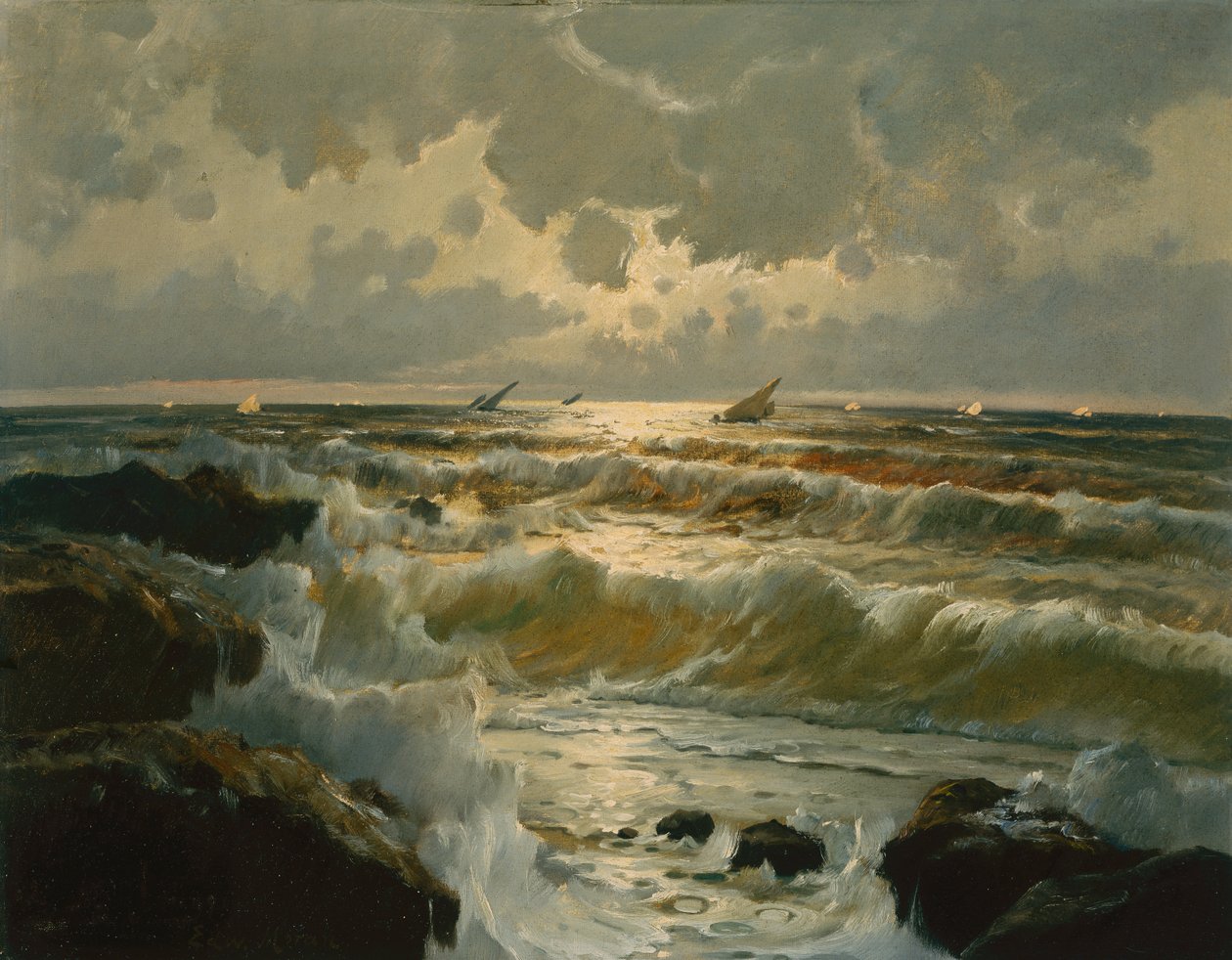 Homeward Bound (olej na plátně) od Edward Moran