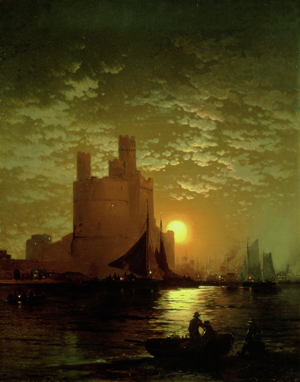 Měsíční scéna od Edward Moran