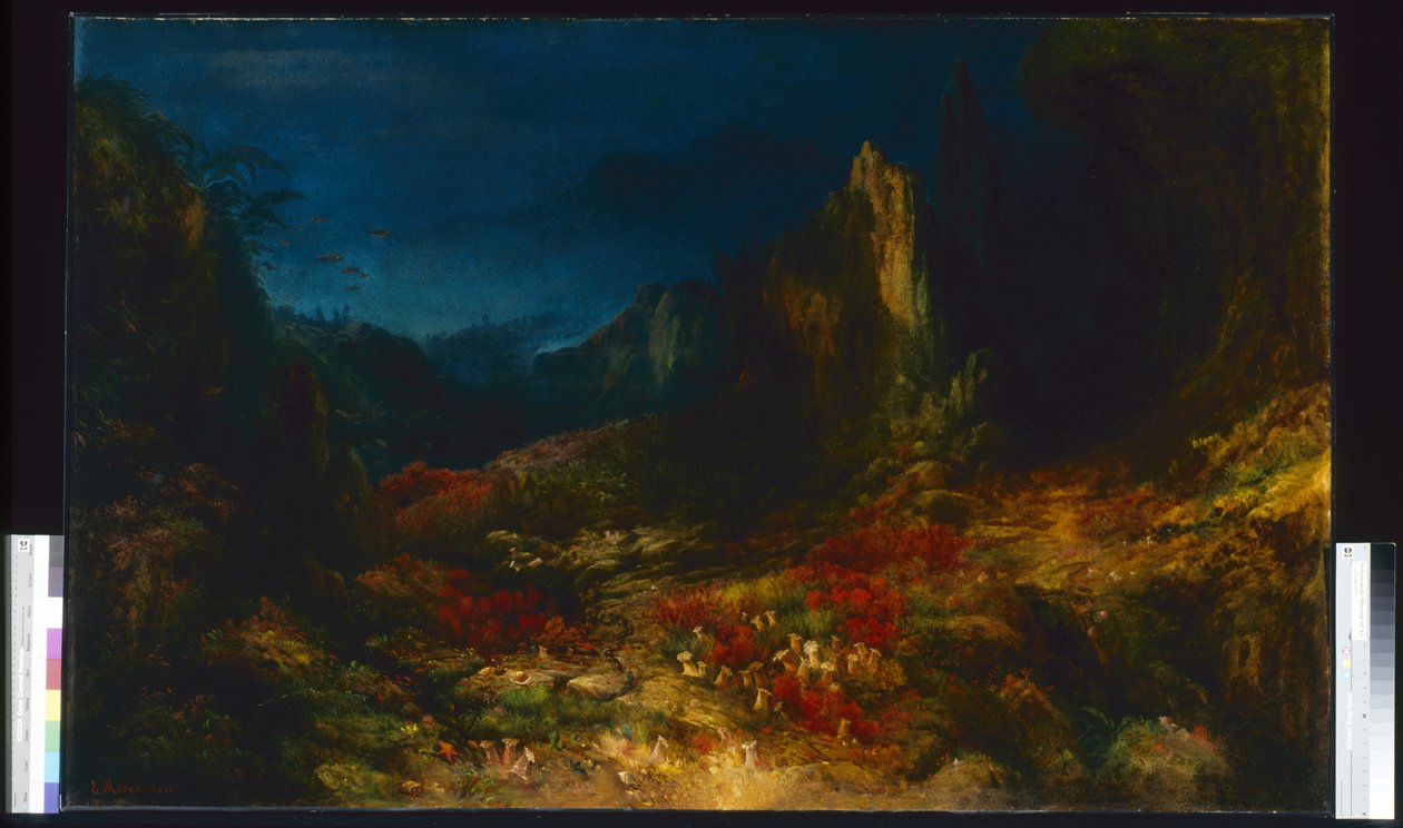 Údolí v moři (olej na plátně) od Edward Moran