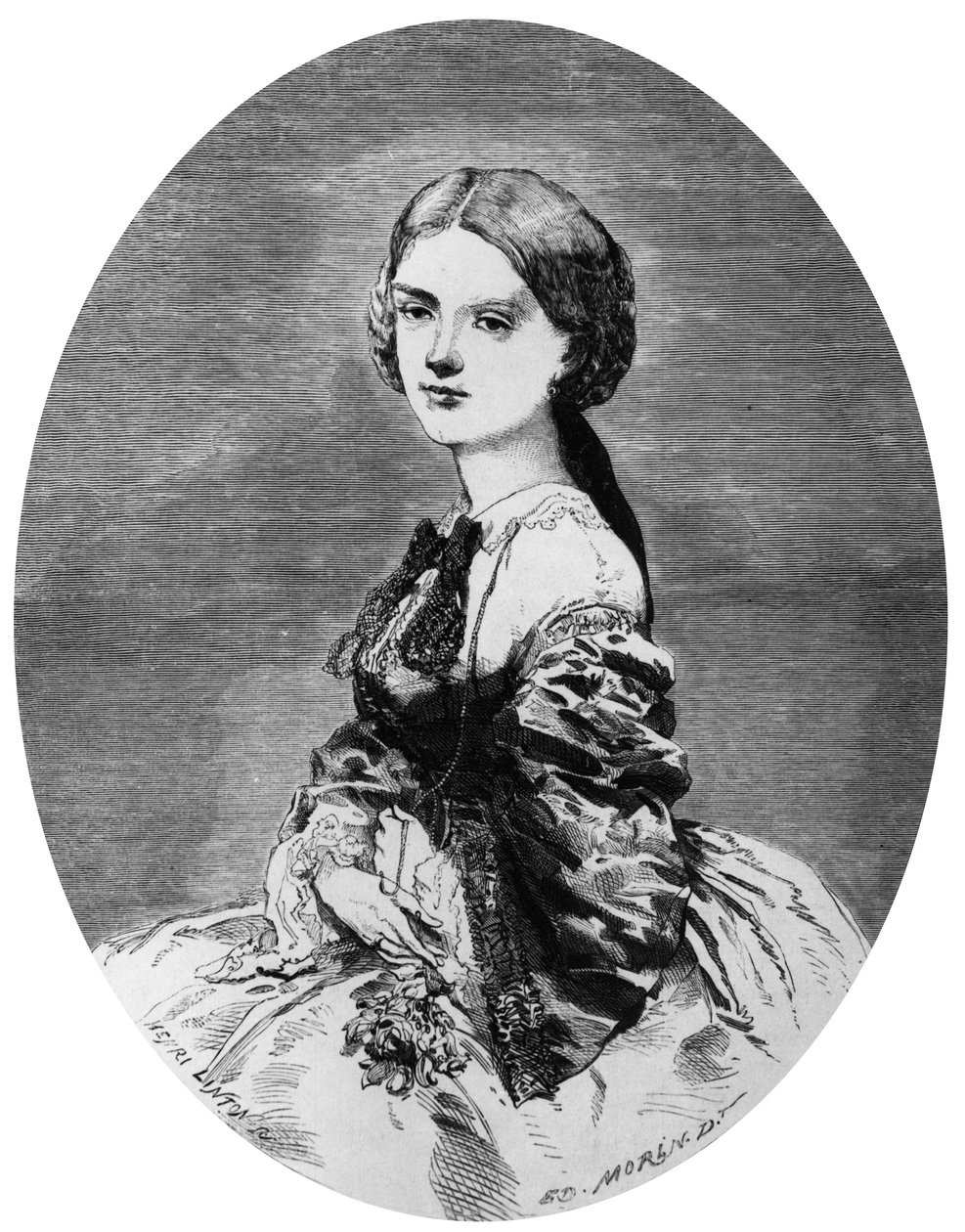Princezna Maria Clotilde Savojská (rytina) od Edward Morin