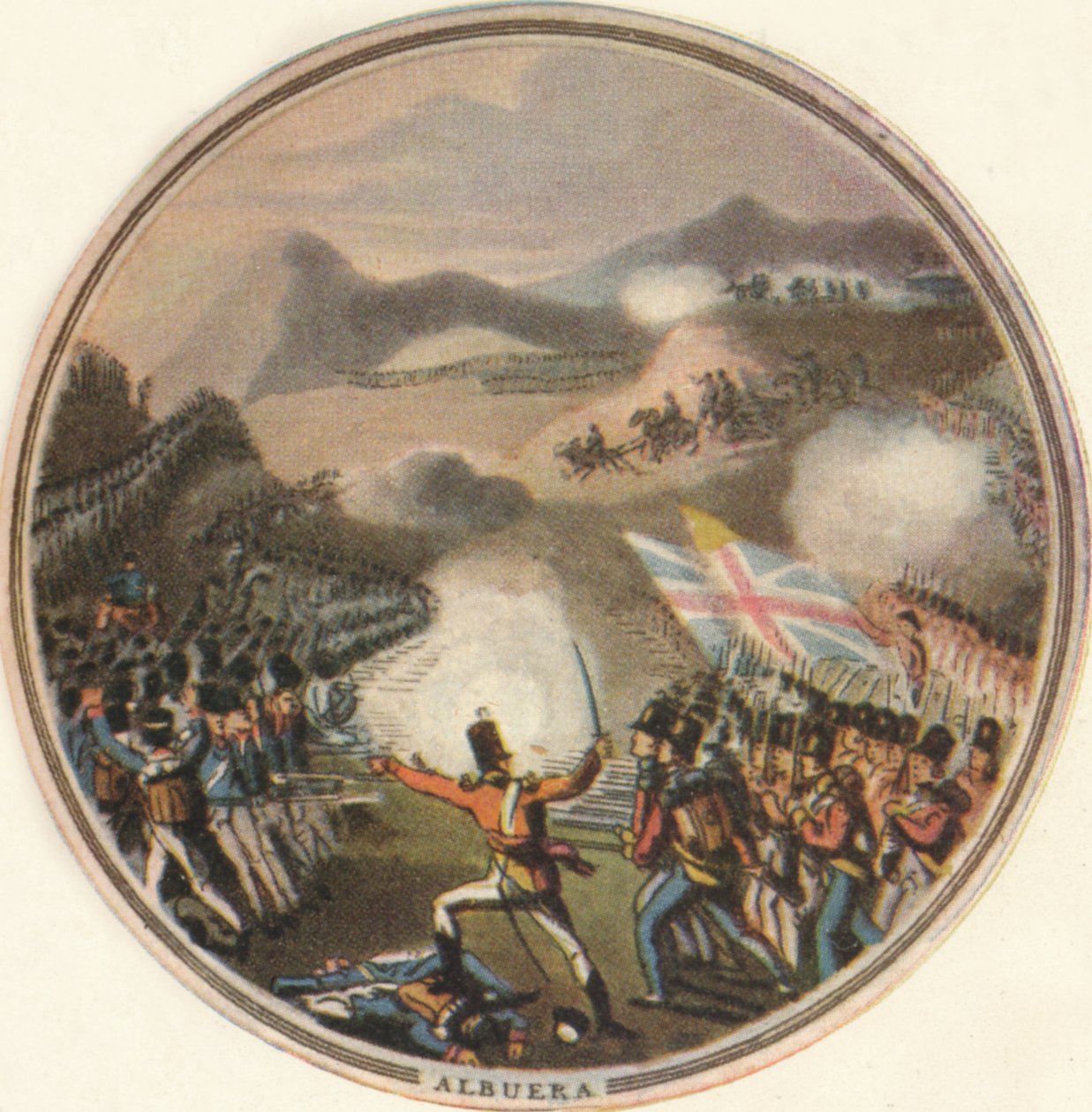 Bitva u Albuery, 1815, 1910 od Edward Orme