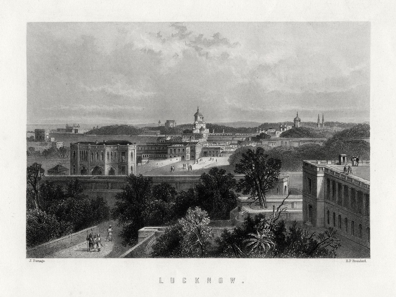 Lucknow, Uttar Pradesh, Indie, 19. století od Edward Paxman Brandard