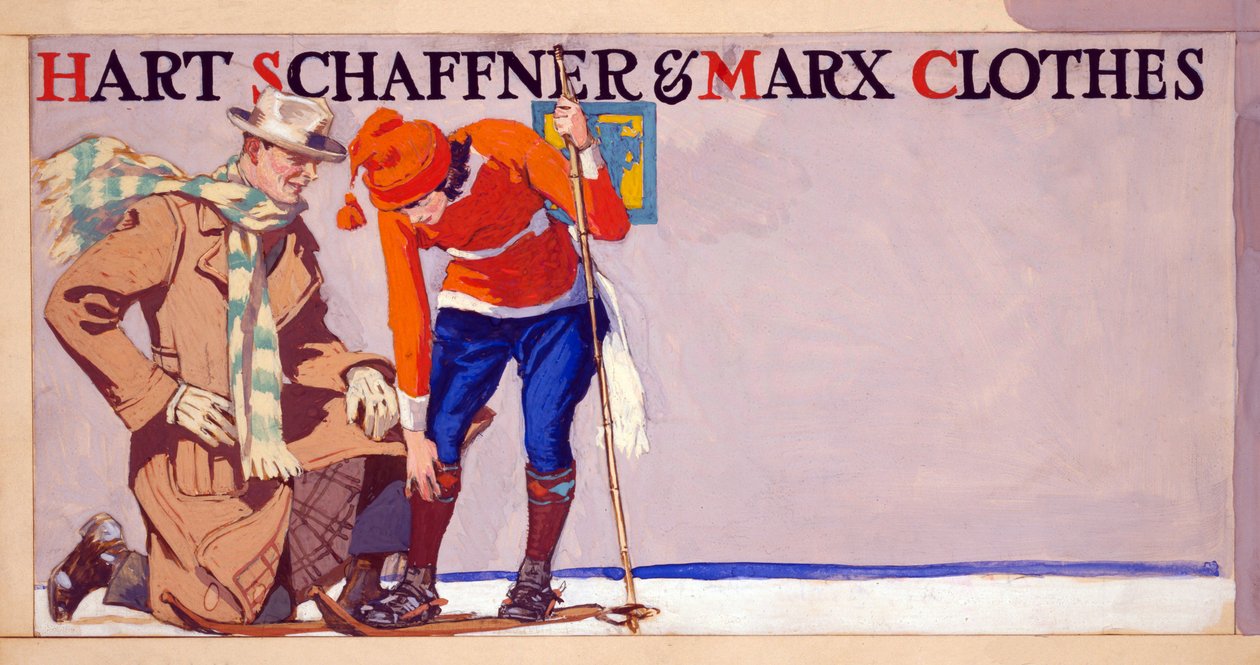 Reklama na Hart, Schaffner & Marx Clothes, pub. 1900 od Edward Penfield
