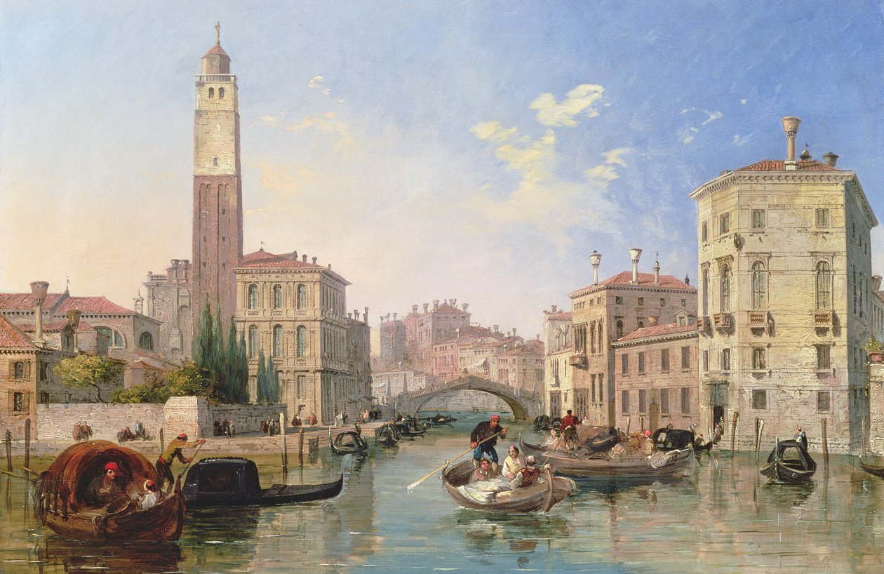 Canal Grande: San Geremia a vstup do Canneregio od Edward Pritchett