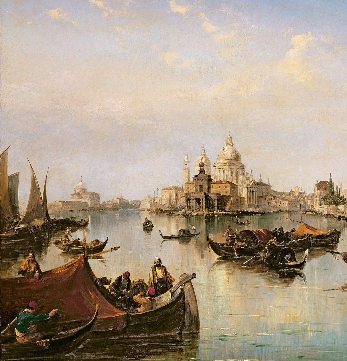 Bacino di San Marco, při pohledu k ústí Canal Grande (detail 35342) od Edward Pritchett