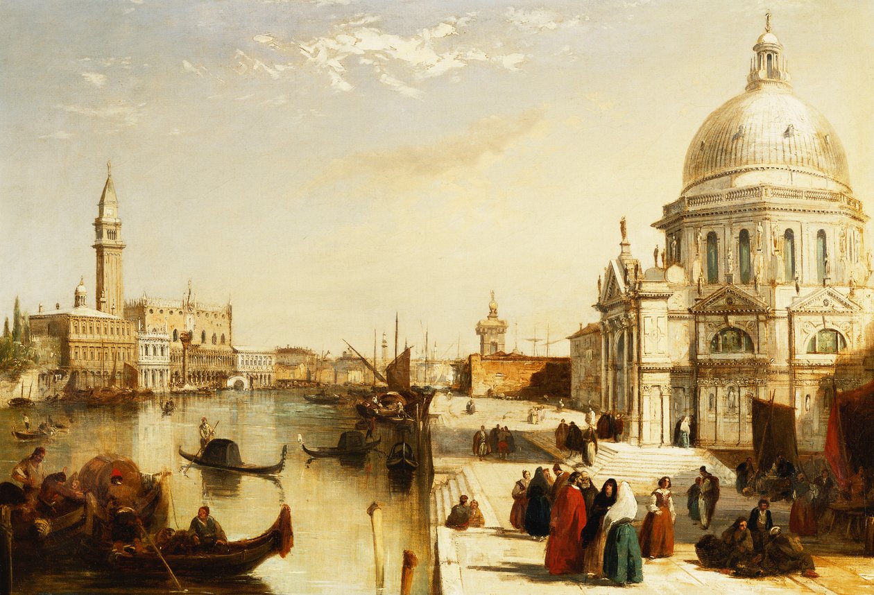 Canal Grande s Santa Maria della Salute, Benátky od Edward Pritchett