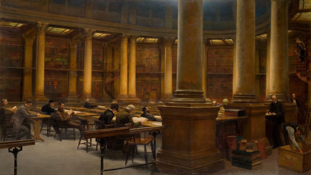 Birminghamská referenční knihovna - čítárna, 1881. od Edward R Taylor
