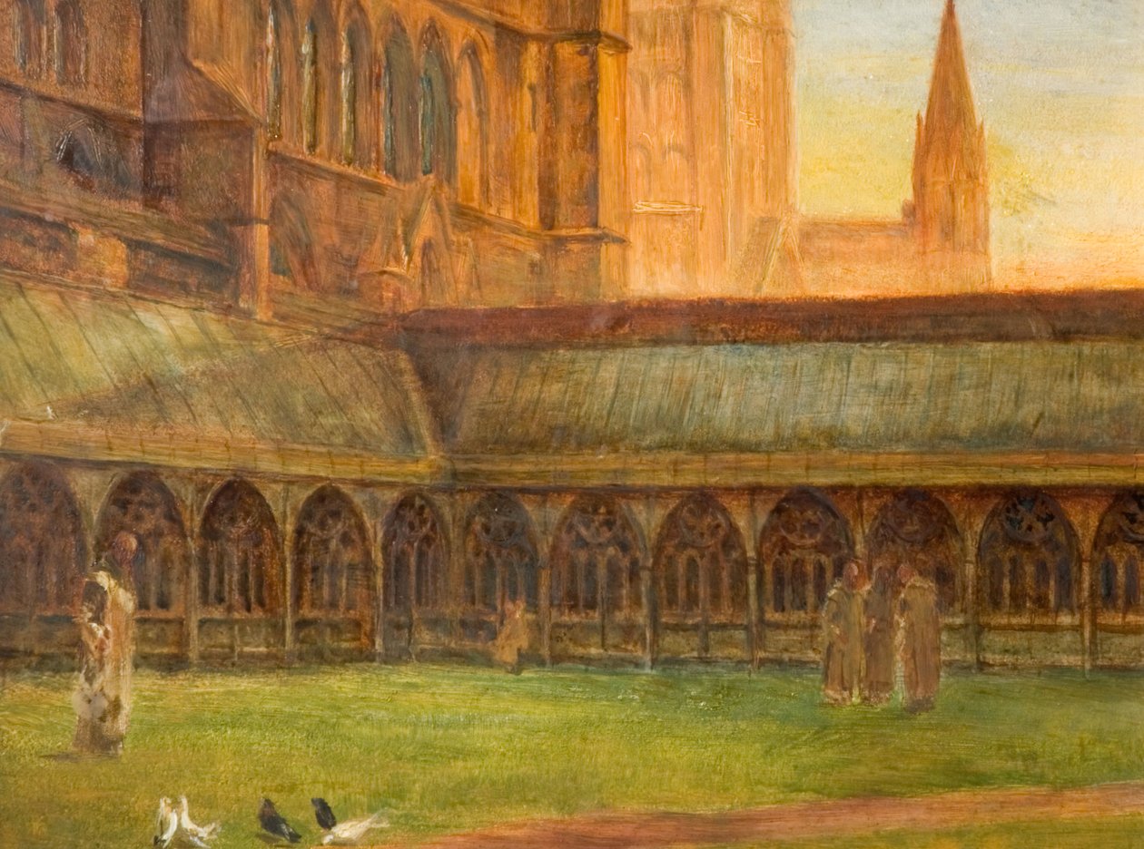Lincolnská katedrála - The Cloisters, 1880. od Edward R Taylor