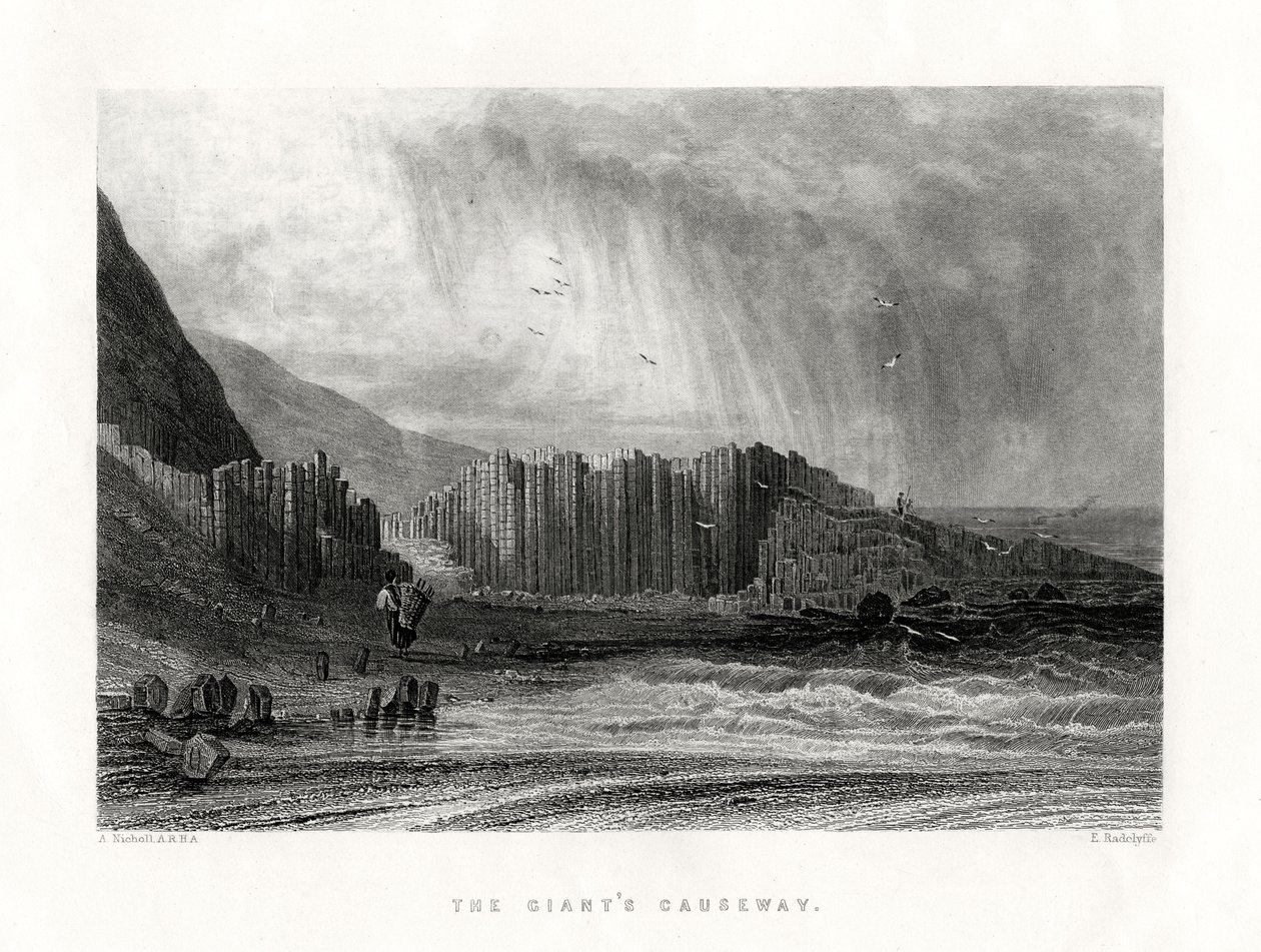 The Giants Causeway, County Antrim, Severní Irsko, 1884 od Edward Radclyffe