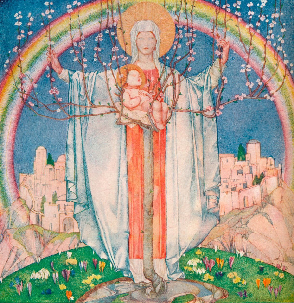Panna Maria Zaslíbená, c1890-1914, 1914 od Edward Reginald Frampton