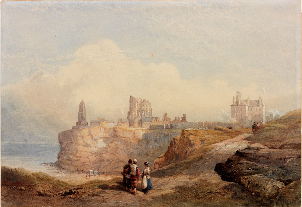 Tynemouth Priory (barva těla a akvarel na papíře) od Edward Richardson