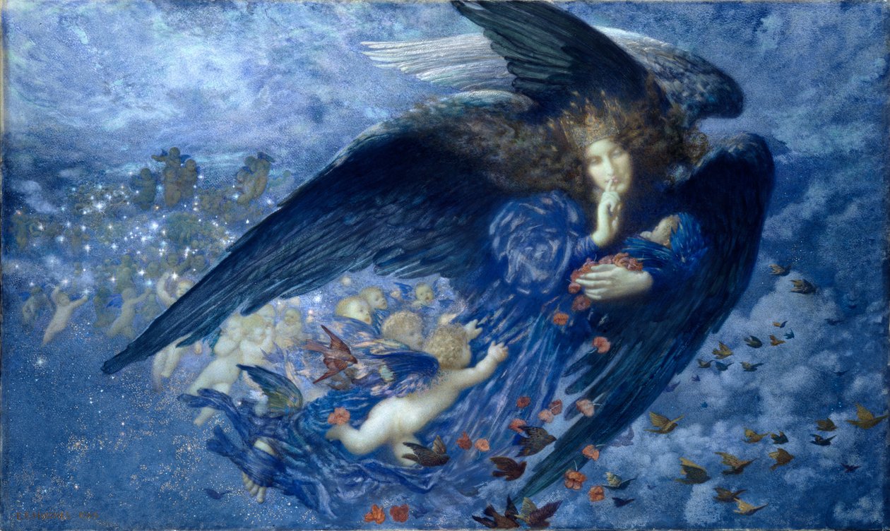 Noc s vlakem hvězd od Edward Robert Hughes