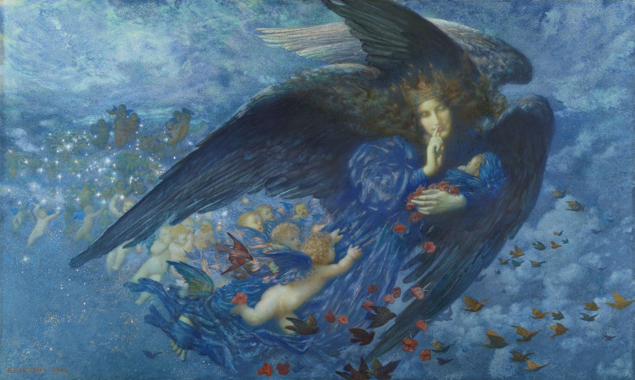 Noc s ní vlakem hvězd, 1912 od Edward Robert Hughes