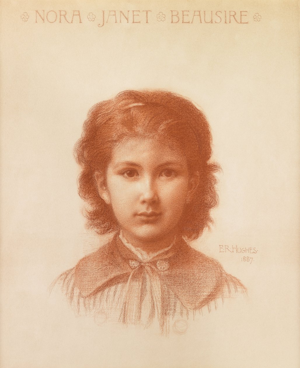 Nora Beausire, dcera sběratele umění z Liverpoolu od Edward Robert Hughes